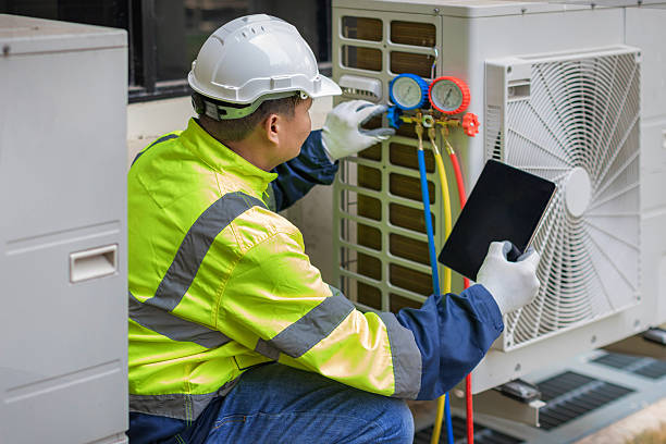 Professional Hvac technician working in College Place, WA